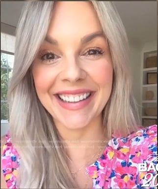 Ali Fedotowsky's floral print top on The Bachelorette