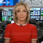 Andrea Mitchell’s red tweed dress on Today