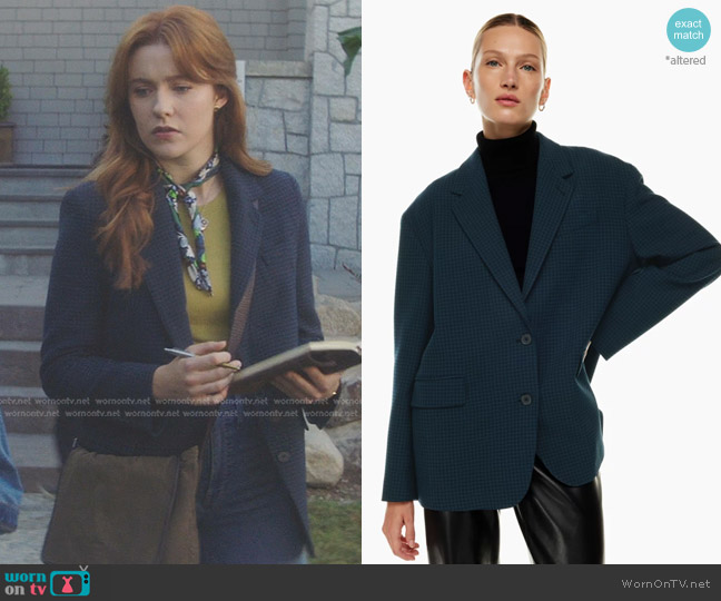 WornOnTV: Nancy’s blue plaid blazer on Nancy Drew | Kennedy McMann ...