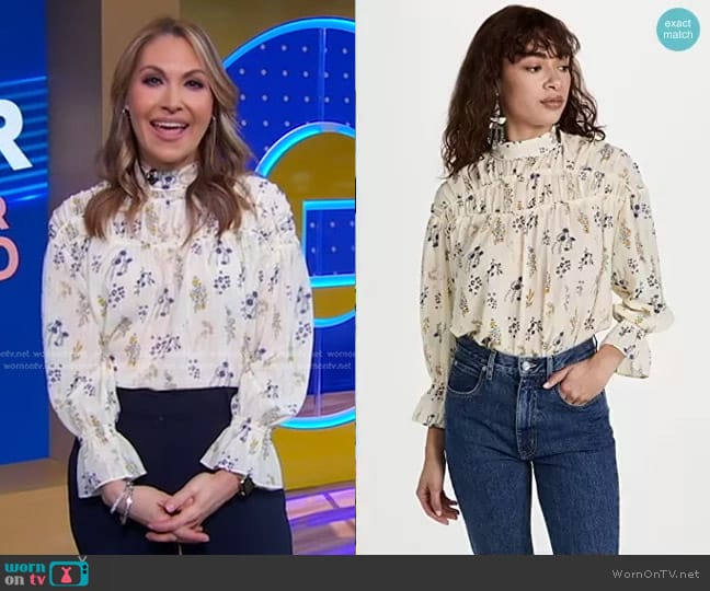 Ba&Sh Albin Top worn by Lori Bergamotto on Good Morning America