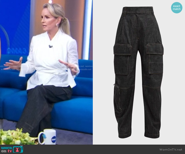 Brunello Cucinelli Patch-Pockets Cargo Jeans worn by Dr. Jennifer Ashton on Good Morning America