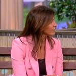 Caroline Chulick’s pink double breasted blazer on The View