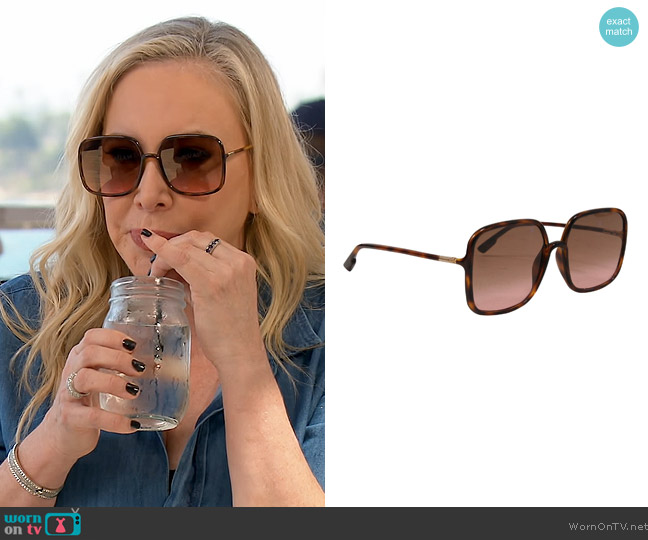 Christian Dior 08686 Square Sunglasses worn by Shannon Beador on The Real Housewives of Orange County