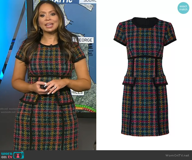 WornOnTV: Adelle’s multicolor tweed dress on Today | Adelle Caballero ...