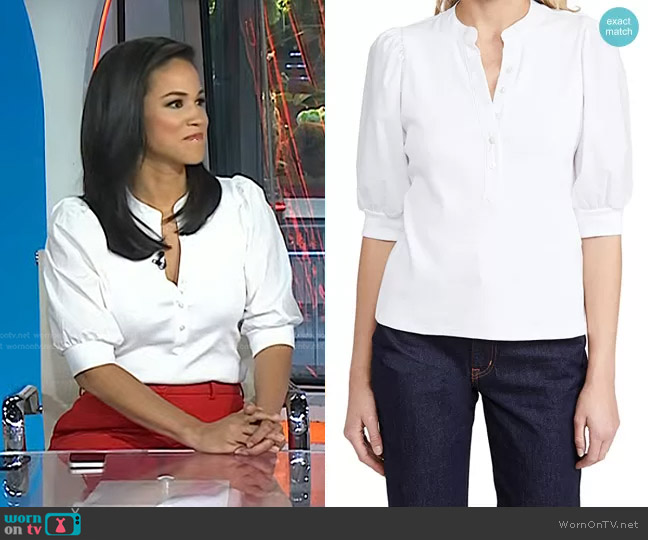 WornOnTV: Laura Jarrett’s white puff sleeve top on Today | Clothes and ...