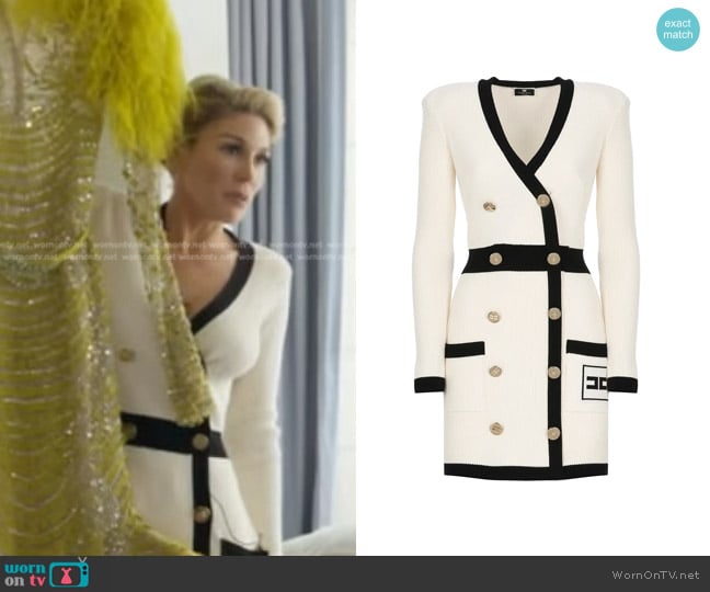 Elisabetta Franchi Robe Manteau Dress worn by Hofit Golan on Good Morning America