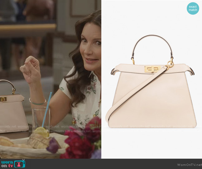 Fendi Peekaboo Shoulder Bag worn by Charlotte York (Kristin Davis) on And Just Like That