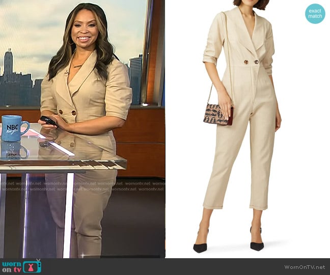 Finders Keepers Venice Jumpsuit worn by Adelle Caballero on Today