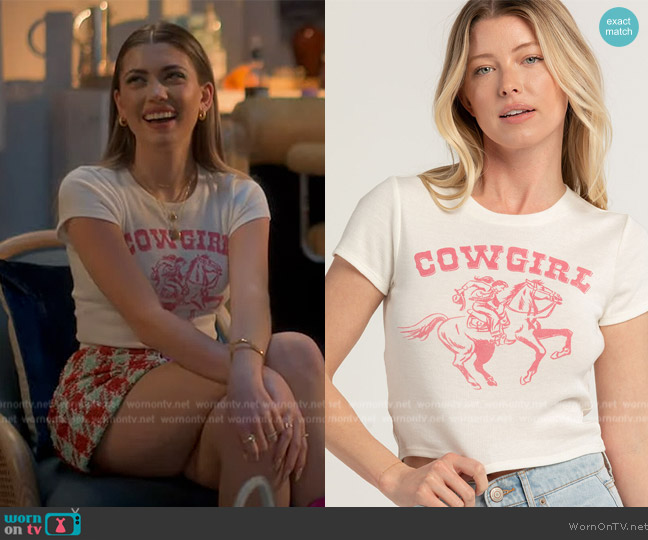 Full Tilt Cowgirl Baby Tee worn by Lauryn (Amelie Zilber) on Grown-ish