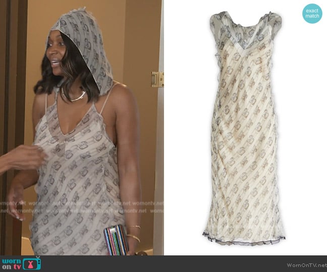 Fendi V-Neck Sleeveless Dress worn by Marlo Hampton on The Real Housewives of Atlanta