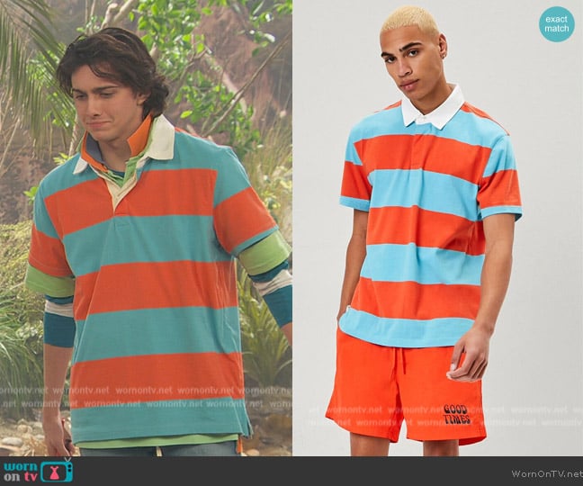 Forever 21 Striped Shirt worn by Neil (Felix Avitia) on Ravens Home