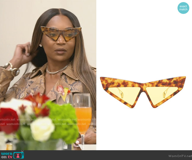 Gucci Hollywood Forever Sunglasses worn by Marlo Hampton on The Real Housewives of Atlanta