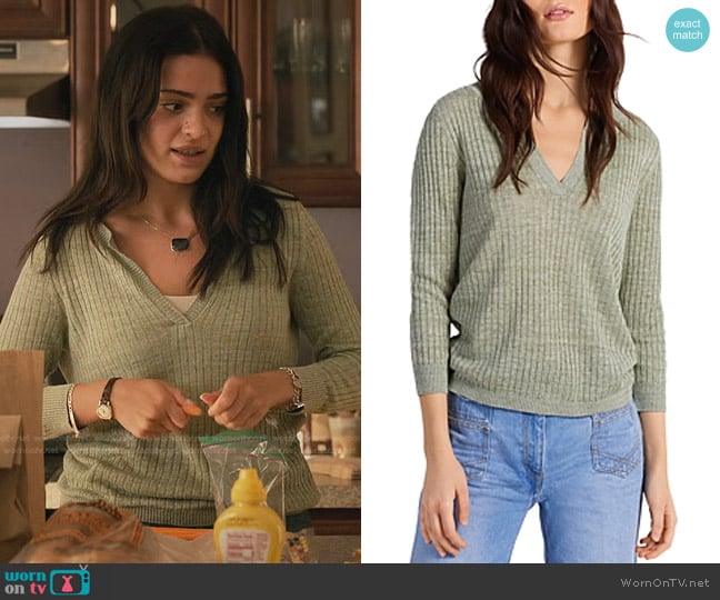 Gerard Darel Lessy Linen Sweater worn by Olive Stone (Luna Blaise) on Manifest