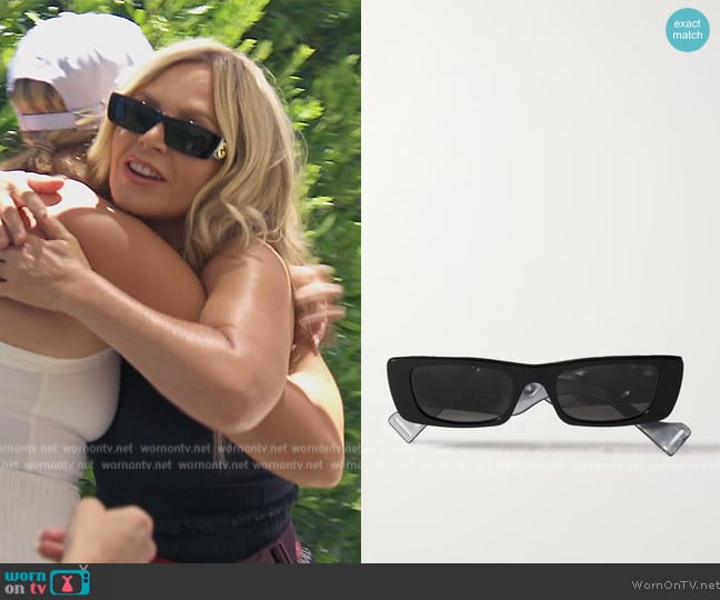 Gucci Rectangular-frame acetate sunglasses worn by Tamra Judge on The Real Housewives of Orange County