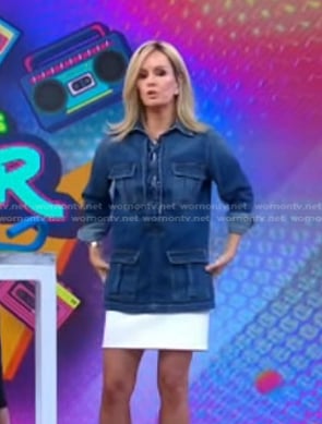 Jennifer's lace-up denim jacket on Good Morning America