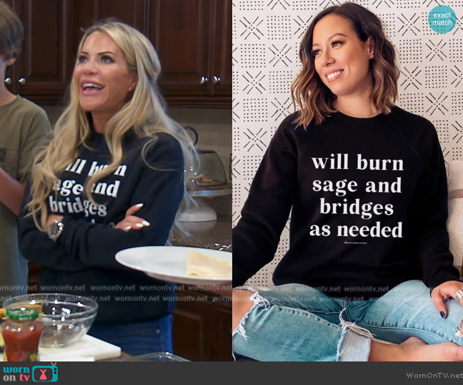 WornOnTV: Jennifer’s printed sweatshirt on The Real Housewives of ...