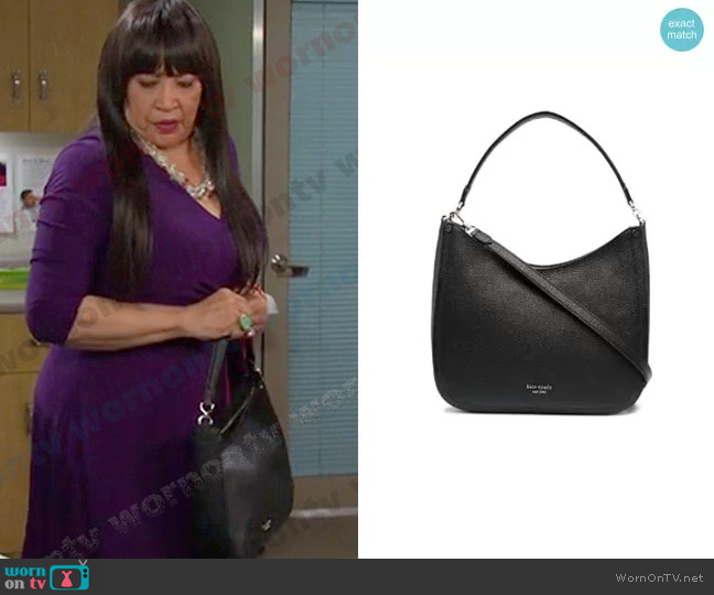 Kate Spade Large Roulette Shoulder Bag worn by Paulina Price (Jackée Harry) on Days of our Lives