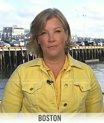 Kristen Dahlgren’s yellow denim jacket on Today