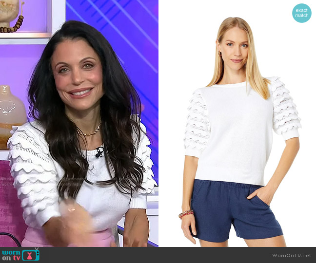 Lilly Pulitzer Pipette Sweater worn by Bethenny Frankel on Today