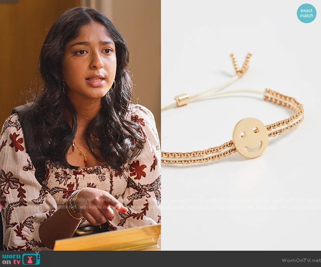 Madewell Friendship Bracelet worn by Devi Vishwakumar (Maitreyi Ramakrishnan) on Never Have I Ever