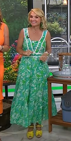 Meaghan Murphy's green floral print dress on Today