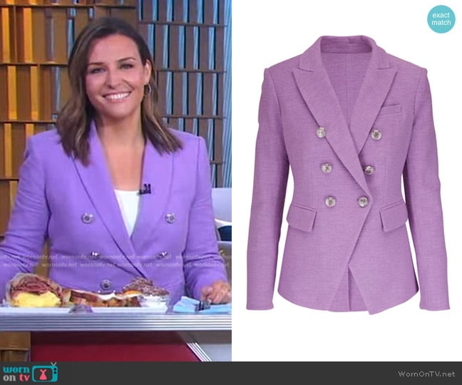 Veronica Beard Miller Dickey Jacket worn by Mary Bruce on Good Morning America