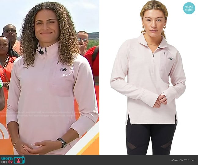 New Balance Q Speed Shift Half Zip worn by Sydney McLaughlin-Levrone on Today