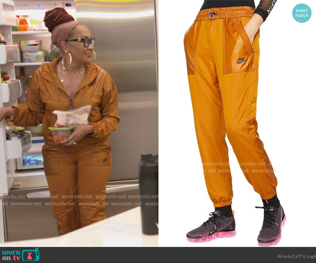 Nike Orange Cargo Pants worn by Sharon Richards on The Real Housewives of Atlanta