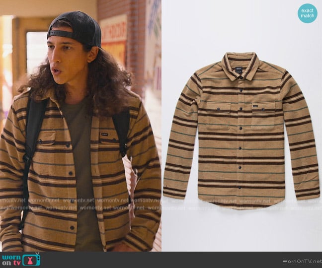 RVCA Woven Blanket Mens Flannel worn by Benjamin Norris (Benjamin Norris) on Never Have I Ever