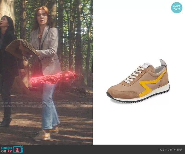 Rag & Bone Retro Runner Sneaker in Cigar worn by Nancy Drew (Kennedy McMann) on Nancy Drew