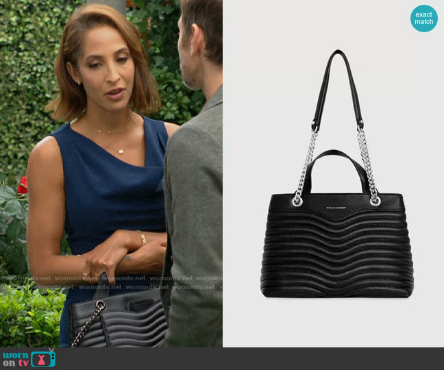 Rebecca Minkoff M.A.B. Quilted Satchel worn by Lily Winters (Christel Khalil) on The Young and the Restless