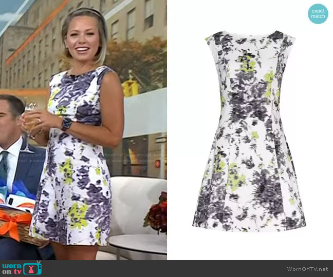 Reiss Ottoline Vintage Floral Print Dress worn by Dylan Dreyer on Today