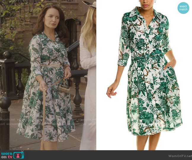 WornOnTV: Charlotte’s green floral print dress on And Just Like That ...
