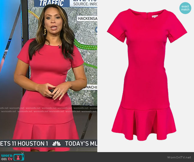WornOnTV: Adelle’s hot pink short sleeve dress on Today | Adelle ...