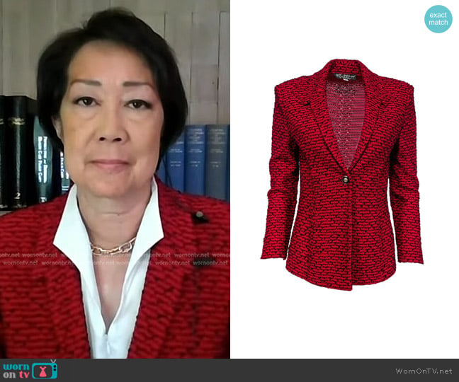 St. John Knit Blazer worn by Carol Lam on Today