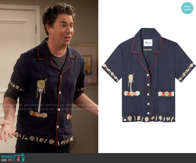 Tombolo Vongole! Cabana Shirt worn by Spencer Shay (Jerry Trainor) on iCarly