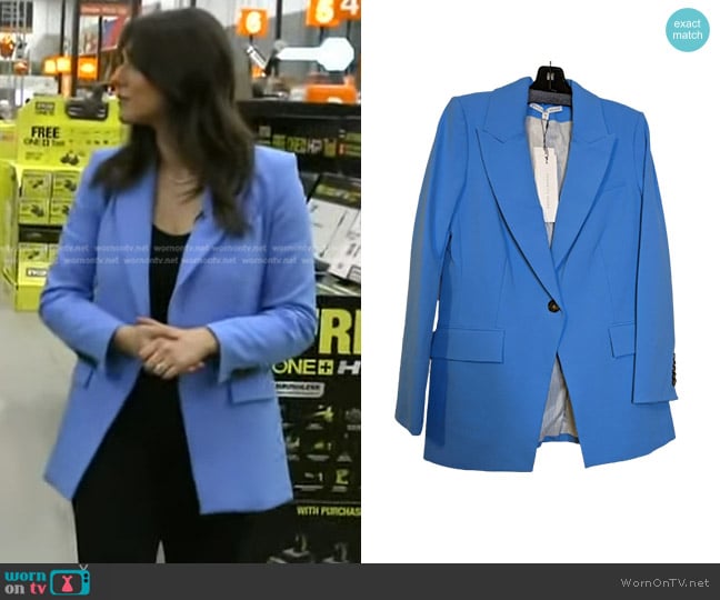 Veronica Beard Long & Lean Dickey Jacket worn by Erielle Reshef on Good Morning America