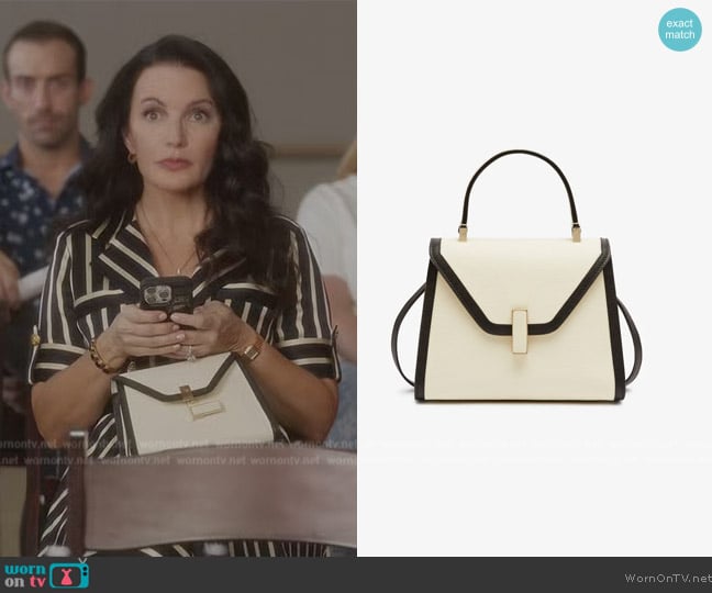 Valextra Iside Mini Bag Intarsia worn by Charlotte York (Kristin Davis) on And Just Like That