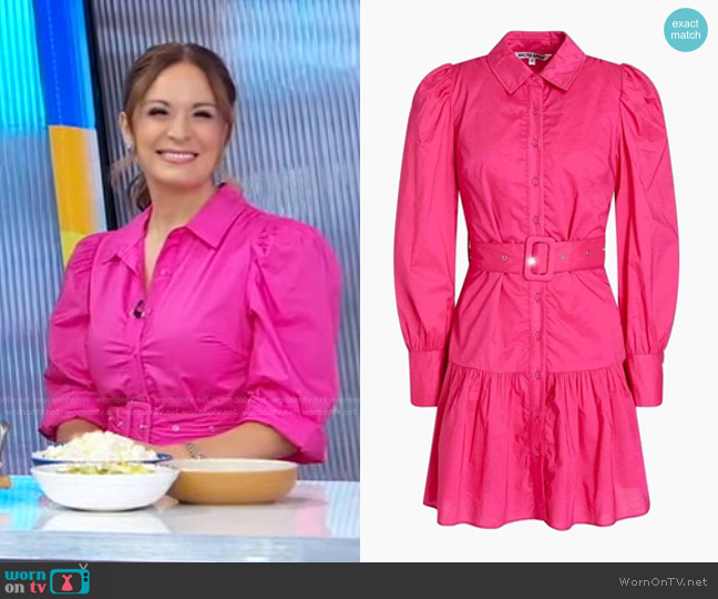 WornOnTV: Anna Francese Gass’s hot pink belted shirtdress on Good ...
