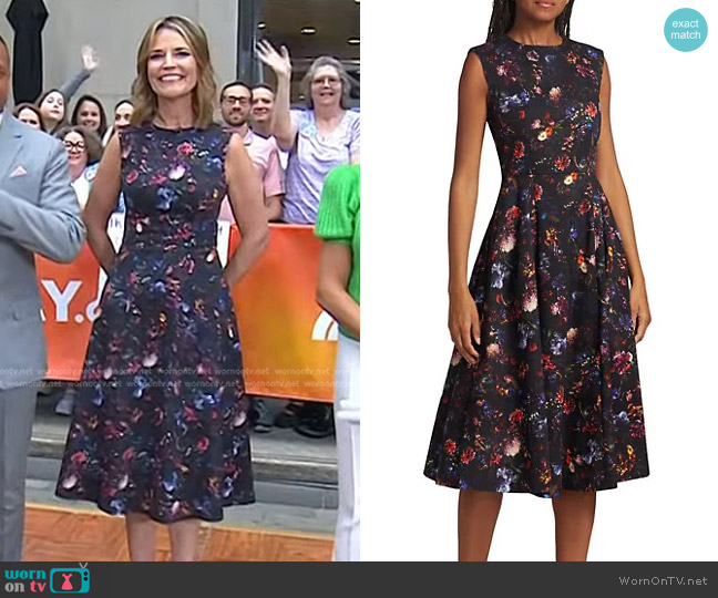 Adam Lippes Eloise Sleeveless Midi-Dress worn by Savannah Guthrie on Today