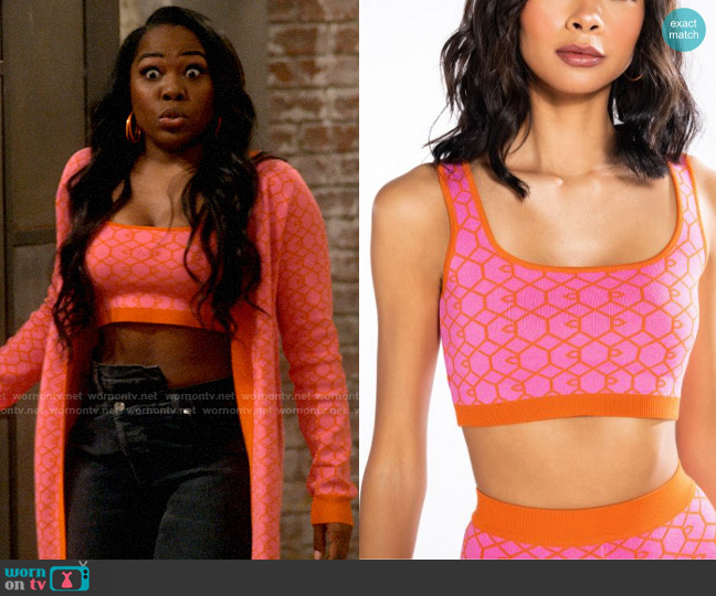 Akira Everyday Knit Bralette worn by Harper (Laci Mosley) on iCarly