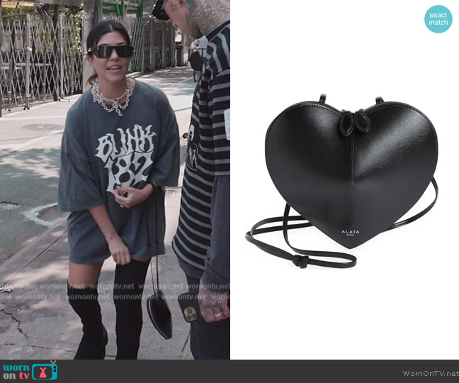 Kourtney Kardashian Leather Shoulder Bag