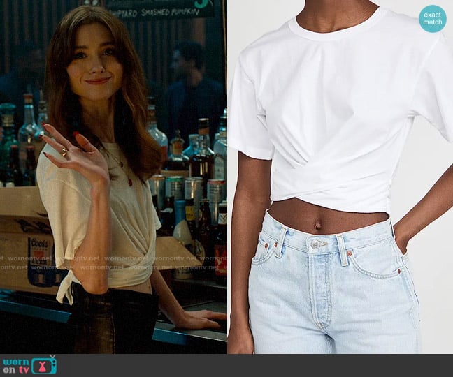 A.L.C. Jules Tee worn by Chloe Lake (Natalia Dyer) on Based on a True Story