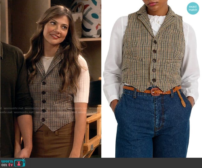 Alex Mill Jason Vest worn by Pearl (Mia Serafino) on iCarly