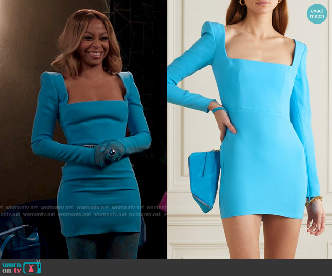 Alex Perry Aaron Dress worn by Renee Ross (Bresha Webb) on Run the World