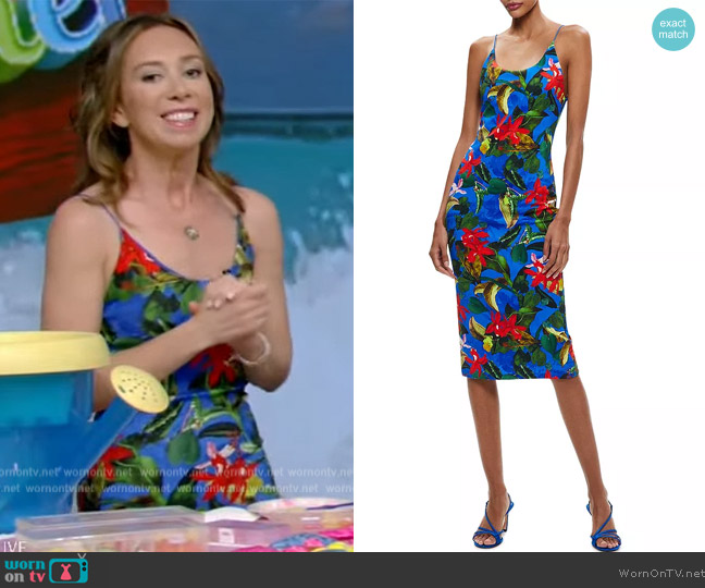 Alice + Olivia Delora Dress worn by Shannon Doherty on Live with Kelly and Mark