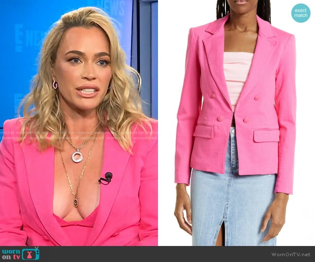 Alice + Olivia Mya Blazer worn by Teddi Mellencamp Arroyave on E! News