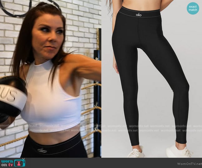 Heather Dubrow's Black and White Leggings