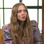 Amanda Seyfried’s tweed crop top and shorts on Access Hollywood