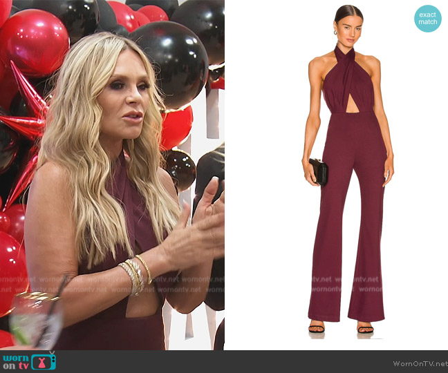 Amanda Uprichard x REVOLVE Zahara Jumpsuit worn by Tamra Judge on The Real Housewives of Orange County